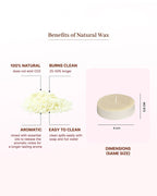 Set of 50 White Tea Light Candles for Home, Diwali Decoration & Gifting