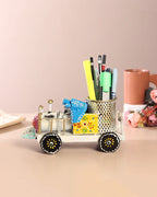 Decorative Train Engine Pen Holder for Tabletop Organiser and Office Use