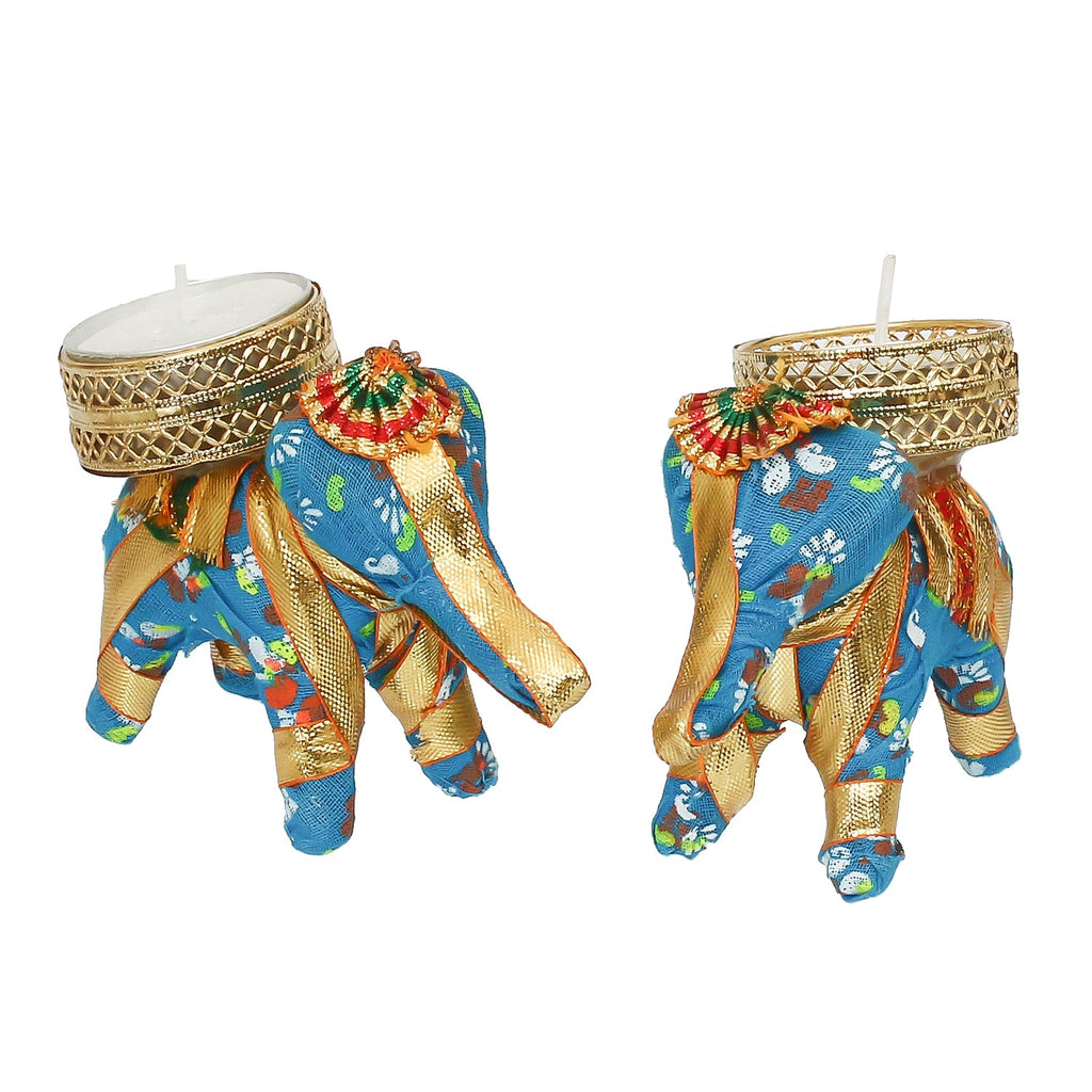 Elephant Design Handcrafted Tea Light Holder Kafalo