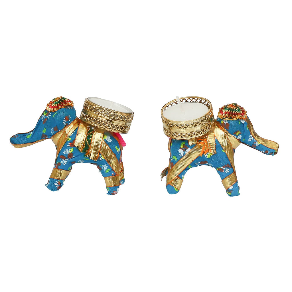 Elephant Design Handcrafted Tea Light Holder Kafalo