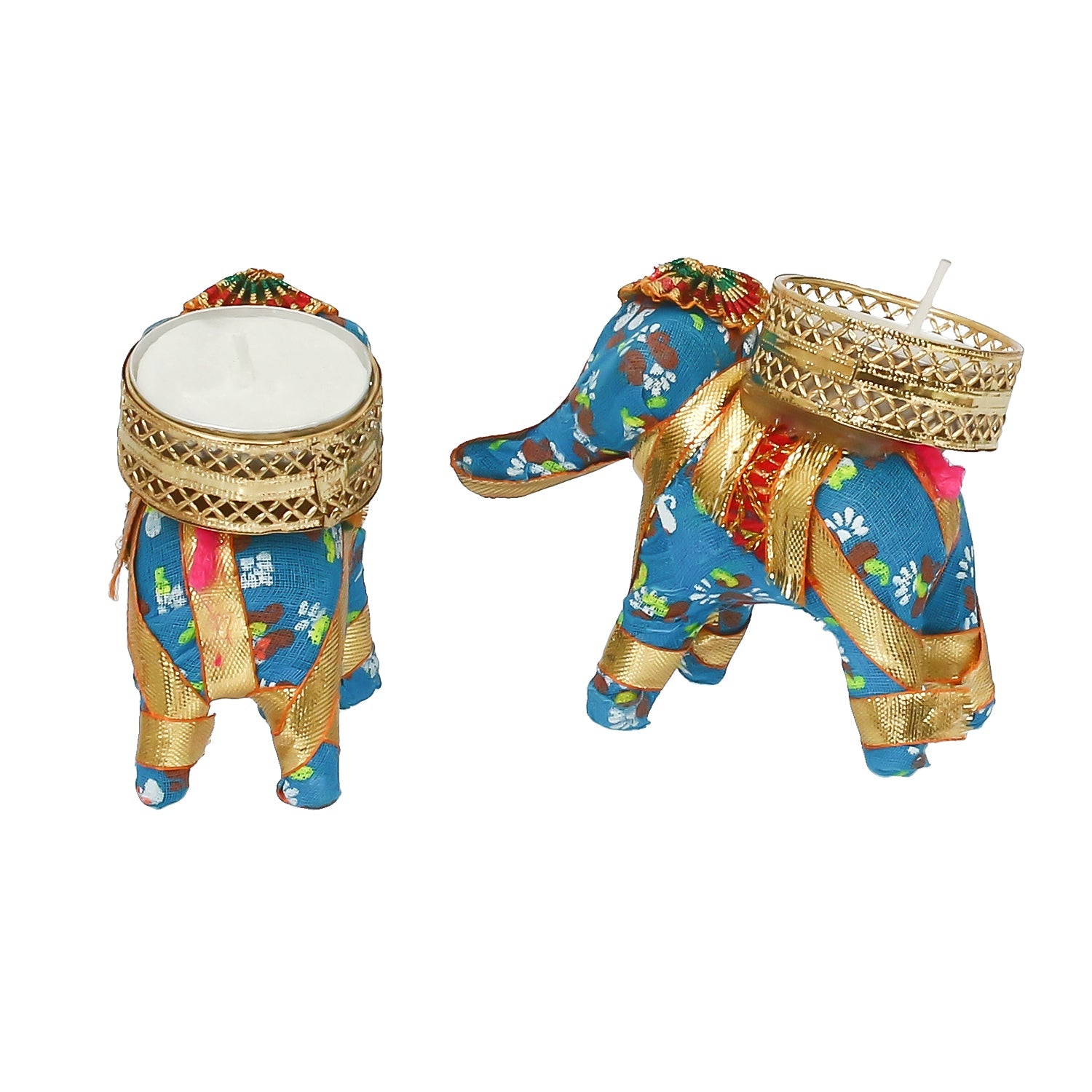 Elephant Design Handcrafted Tea Light Holder Kafalo