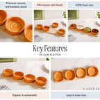 Rustic Style Bowl And Platter Set Of 5 For Sauces Snacks Or Salsa Nestasia