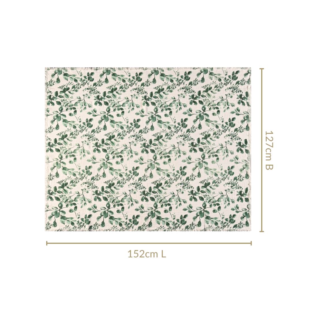 Forest Trail Cotton Sofa Throw 152x127cm Nestasia
