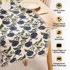 Hydrangea Grace Cotton Table Runner 182x40cm Nestasia