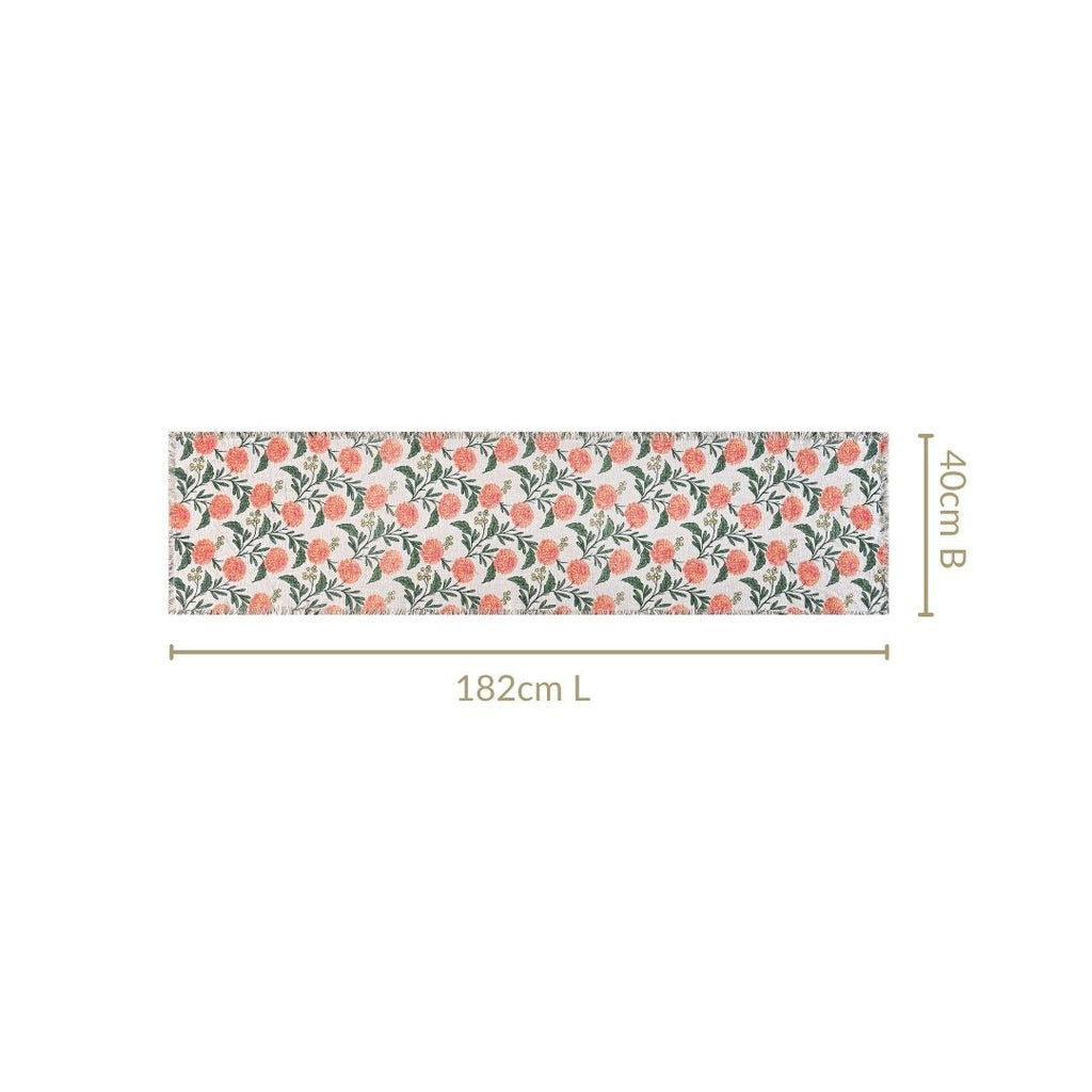 Marigold Bloom Cotton Table Runner 182x40cm Nestasia
