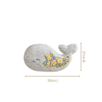 Whale Plush Sofa Cushion 50x27cm Nestasia