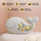 Whale Plush Sofa Cushion 50x27cm Nestasia
