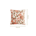 Blush Chinoiserie Cotton Embroidered Cushion Cover 45x45cm Nestasia