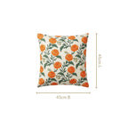 Marigold Bloom Embroidered Cotton Cushion Cover 45x45cm Nestasia