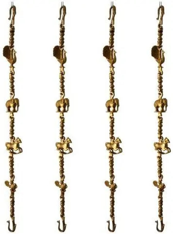 Decorative Brass Swing Chain | An Artisan Touch for Elegant Spaces | Rustic Brass Handmade Swing Chain ( Yellow, 90 inch)