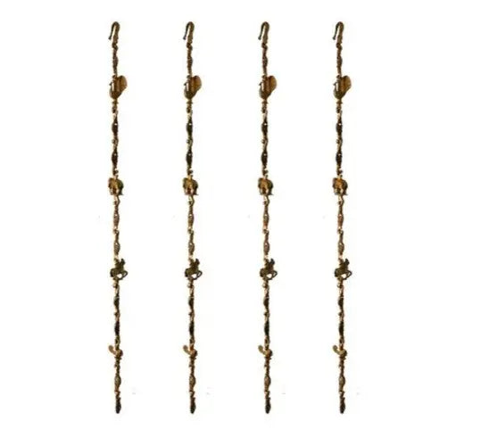 Exquisite Brass Swing Chain |  Handcrafted Luxury for Your Home | Decorative Brass Swing Chain ( Yellow, 90 inch)