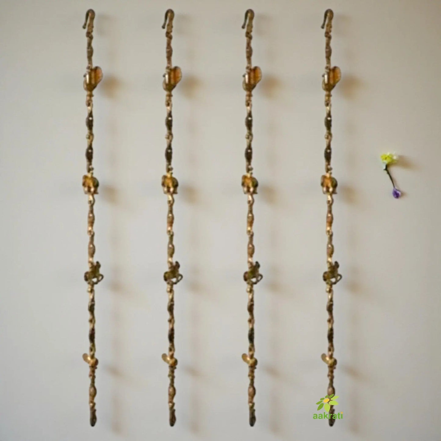 Exquisite Brass Swing Chain |  Handcrafted Luxury for Your Home | Decorative Brass Swing Chain ( Yellow, 90 inch)