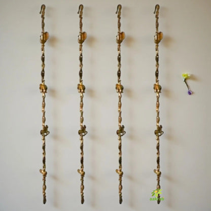Exquisite Brass Swing Chain |  Handcrafted Luxury for Your Home | Decorative Brass Swing Chain ( Yellow, 90 inch)
