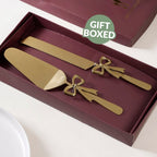 Bowmance Cake Knife And Server Set Of 2 Nestasia