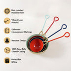 Colour Pop Enamel Measuring Cup Set Of 4 Nestasia