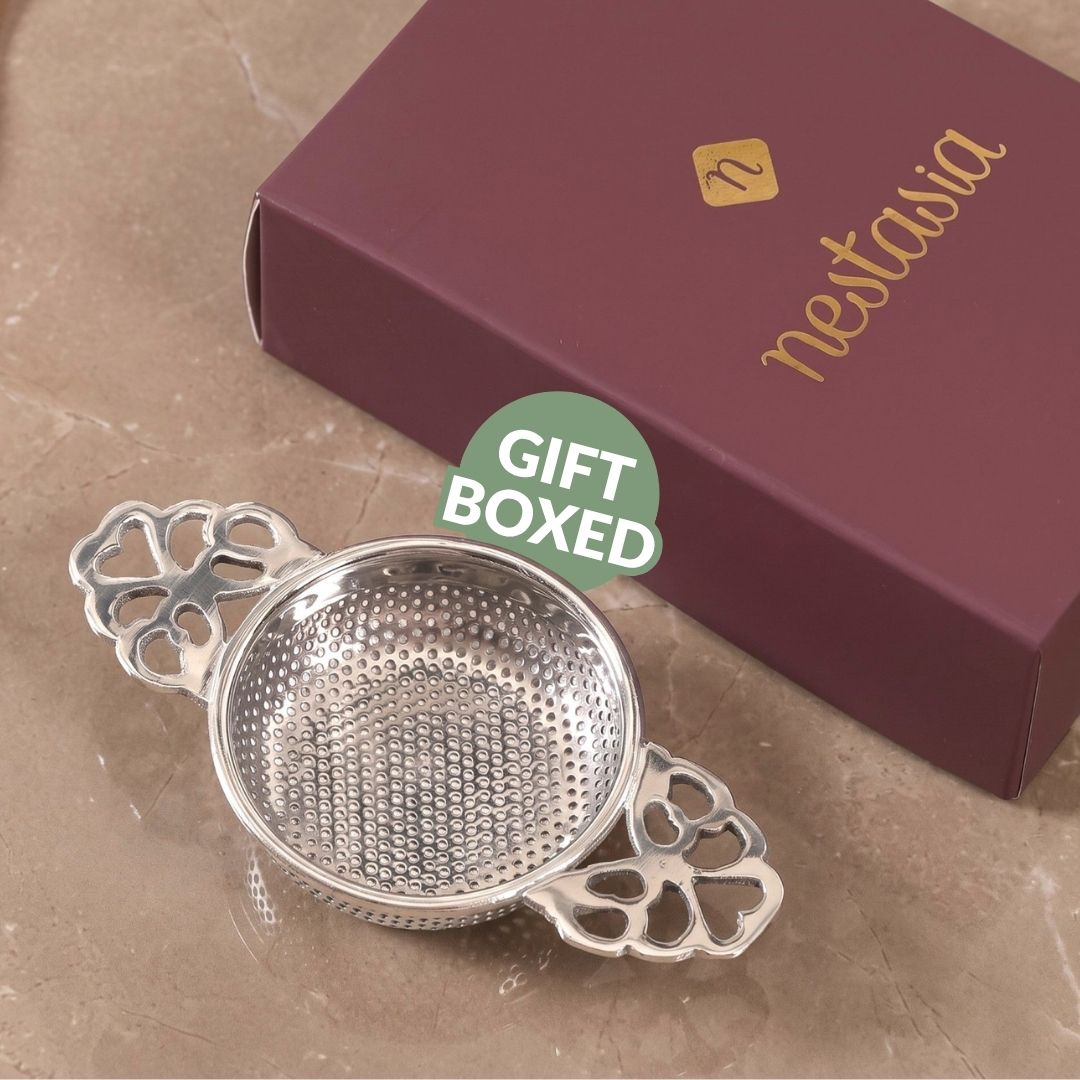 Stainless Steel Loose Leaf Tea Strainer 11x6cm Nestasia