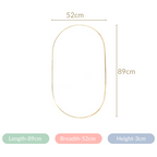 Living Room Oval Mirror Gold Large Nestasia