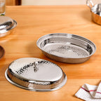 Hammered Stainless Steel Curry Dish Serveware 500ml Nestasia