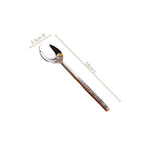 Hammered Stainless Steel Spoon Set Of 6 Nestasia