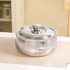 Hammered Stainless Steel Casserole 1500ml Nestasia