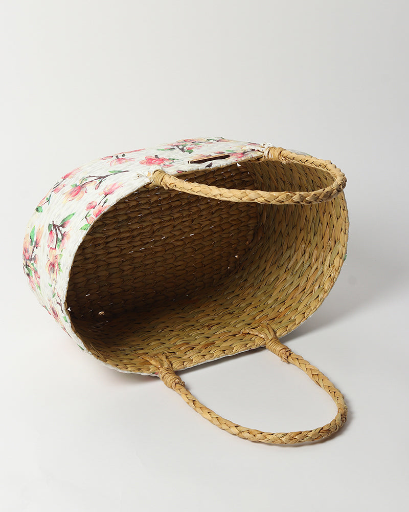 Multipurpose Seagrass Hamper Basket for Gifts, Organization, and Stylish Decor
