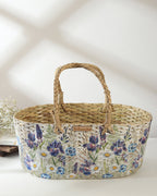 Artisanal Seagrass Hamper Basket for Luxury Gifting and Festive Celebrations