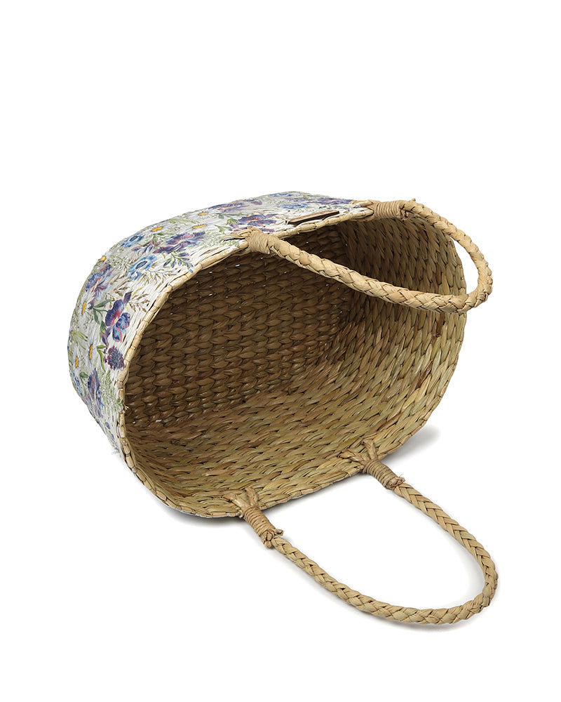 Artisanal Seagrass Hamper Basket for Luxury Gifting and Festive Celebrations