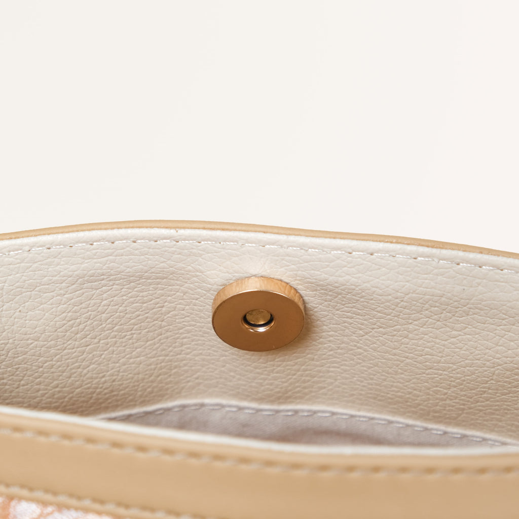 Eden Beige Bucket Bag For Women Nestasia