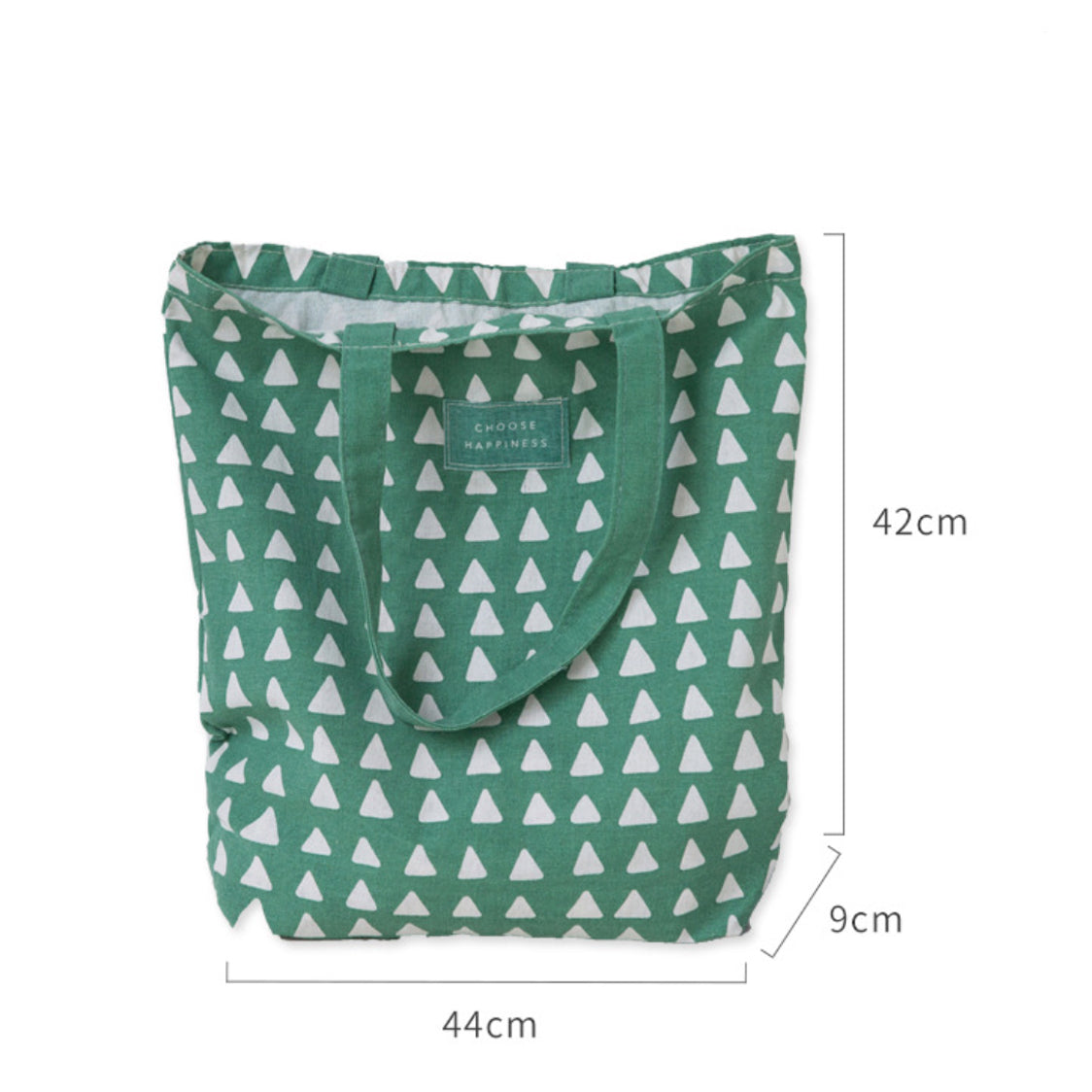 Green And White Tote Bag Nestasia