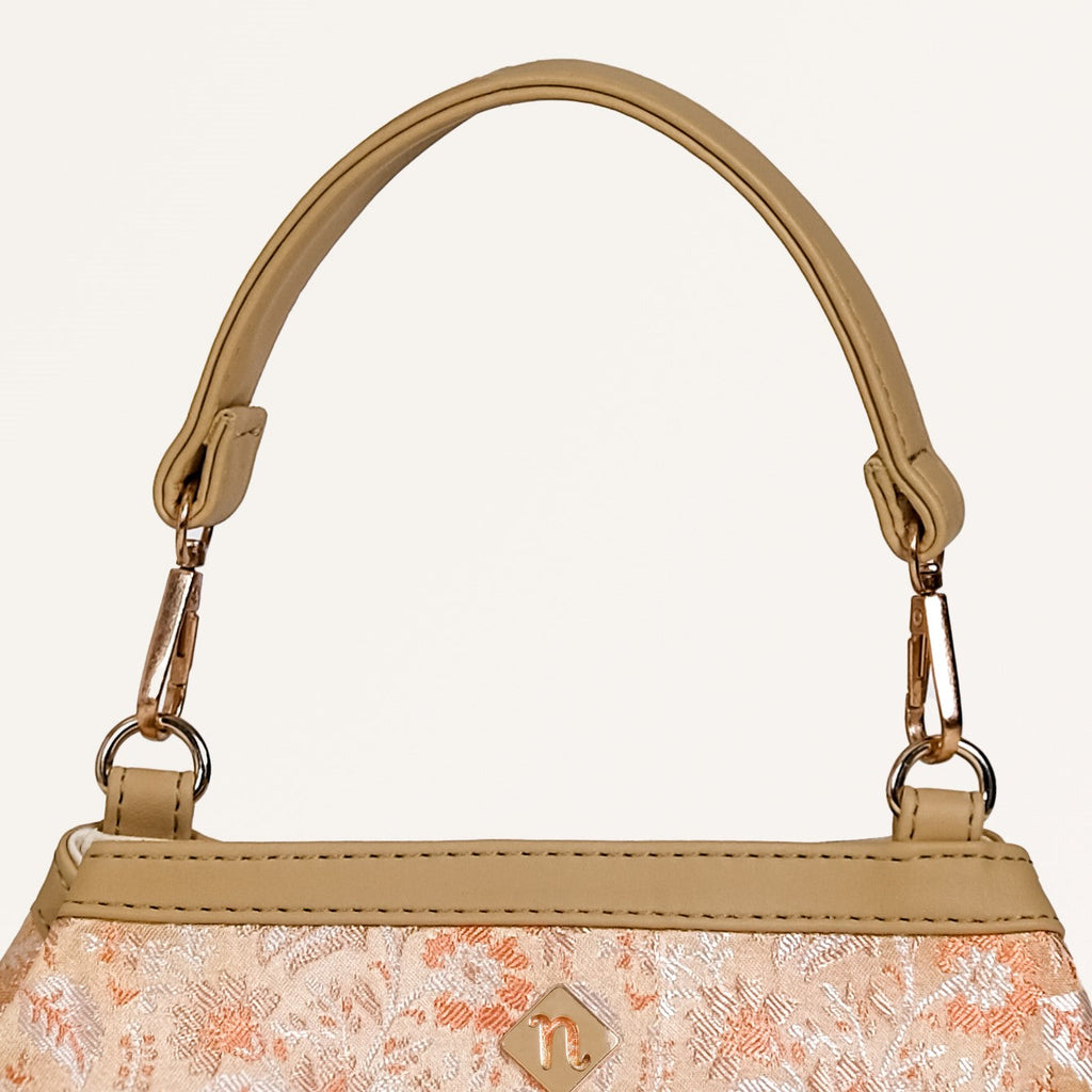 Eden Beige Bucket Bag For Women Nestasia