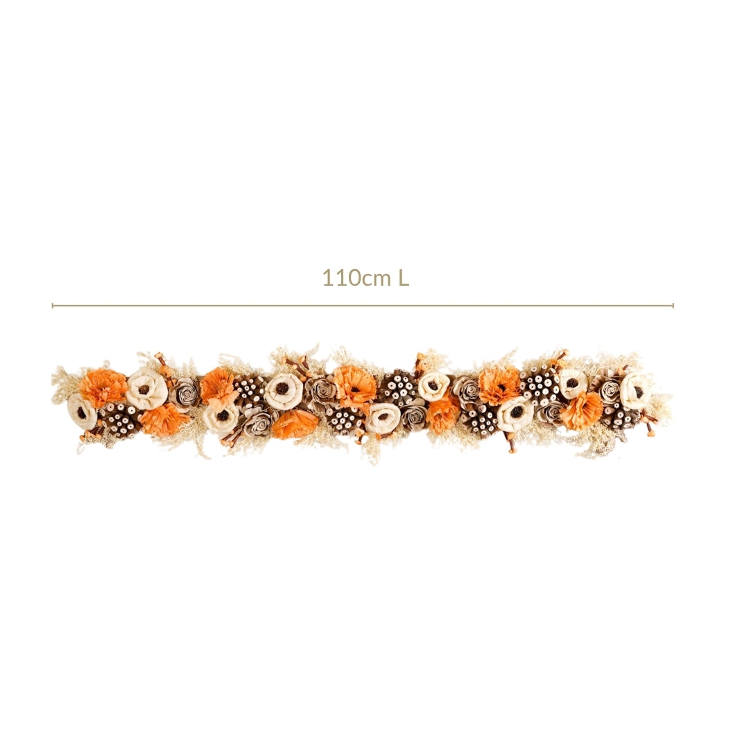 Handmade Door Toran With Orange Sola Flower Nestasia