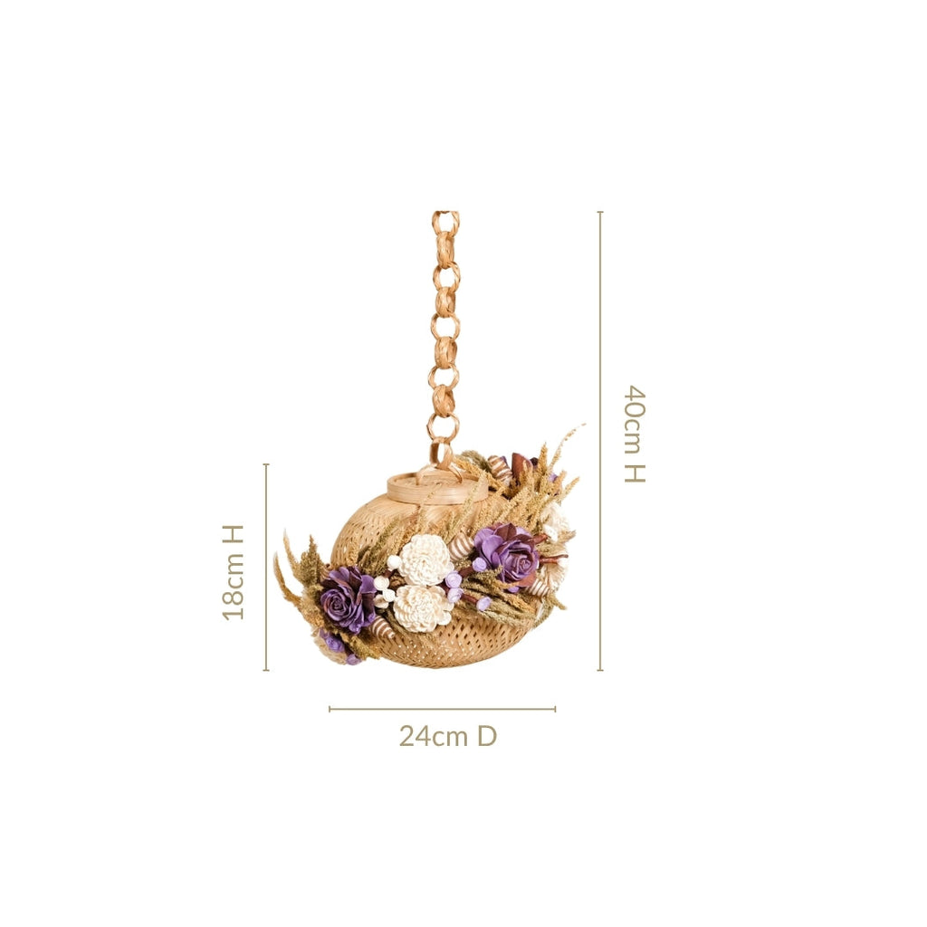 Organic Dried Flowers Lantern Lavender Nestasia