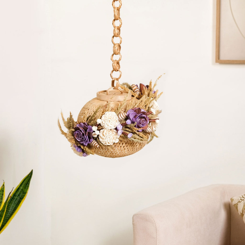 Organic Dried Flowers Lantern Lavender Nestasia
