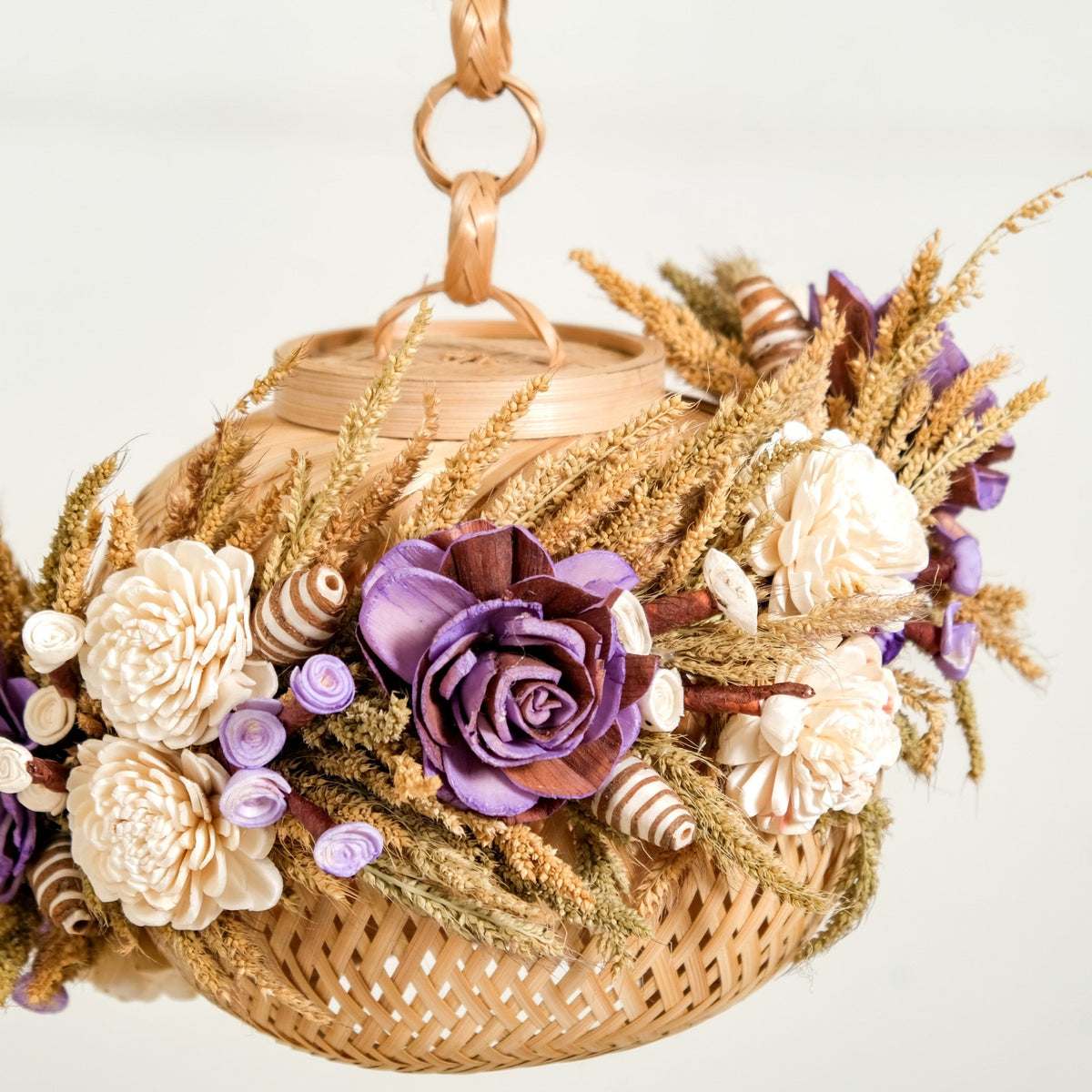 Organic Dried Flowers Lantern Lavender Nestasia