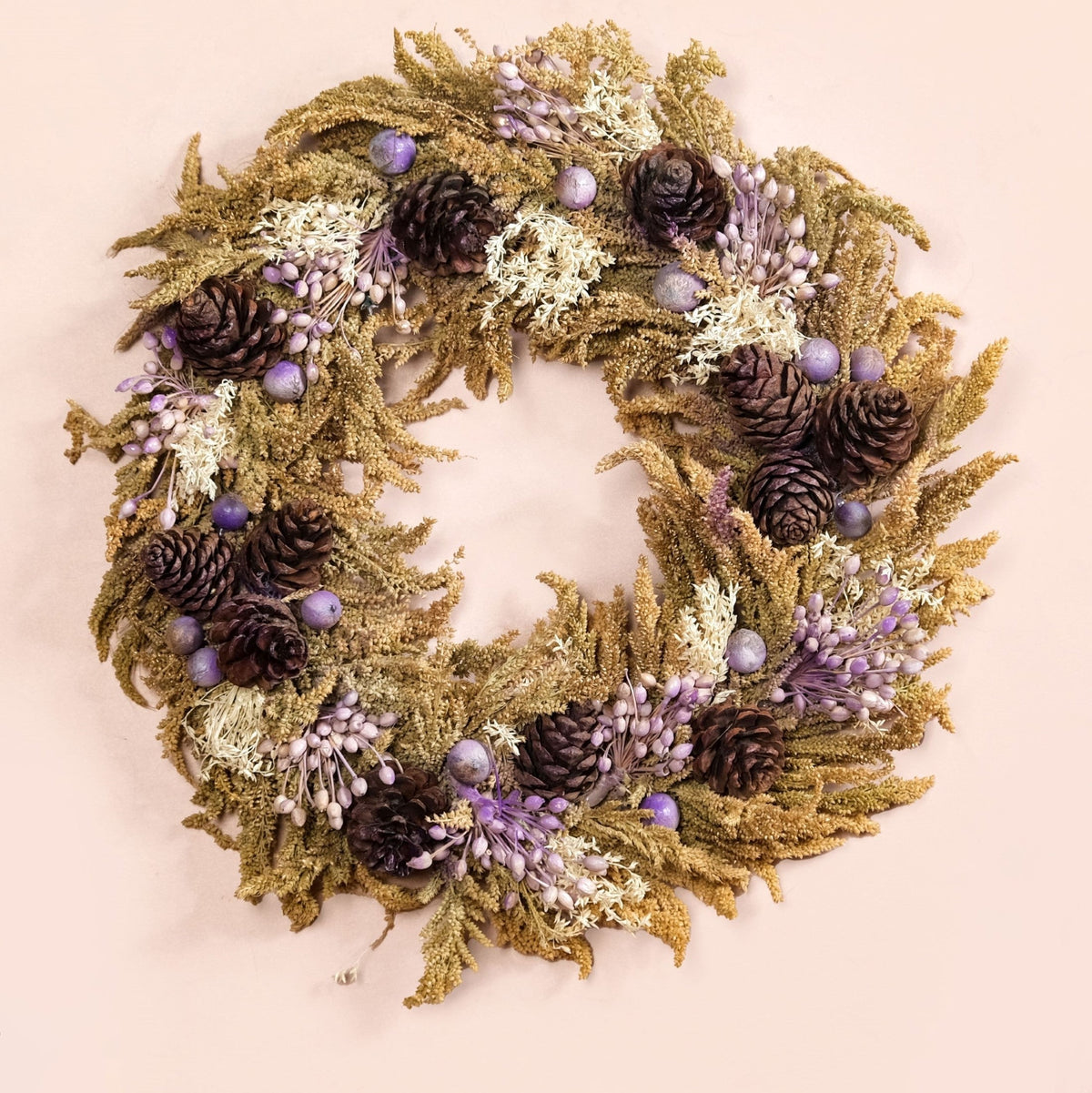 Handmade Dried Flowers Wreath Lavender Nestasia