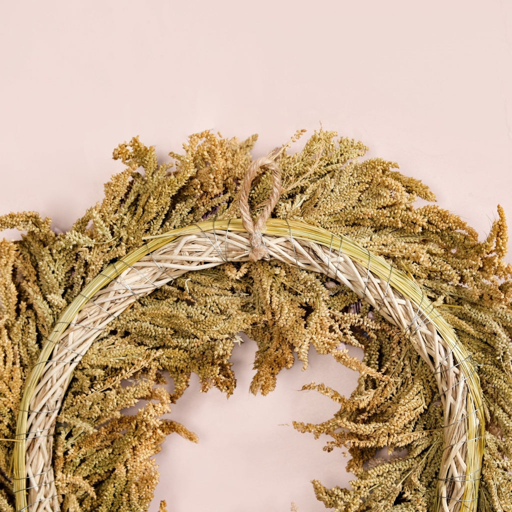 Handmade Dried Flowers Wreath Lavender Nestasia