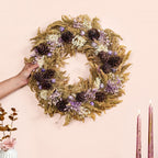 Handmade Dried Flowers Wreath Lavender Nestasia