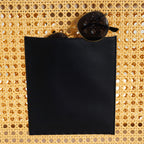 Classic Black Rattan Cane Webbing Tote Bag Nestasia