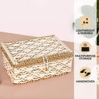 Handwoven Gift Basket White Nestasia