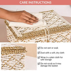 Handwoven Gift Basket White Nestasia