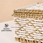 Handwoven Gift Basket White Nestasia