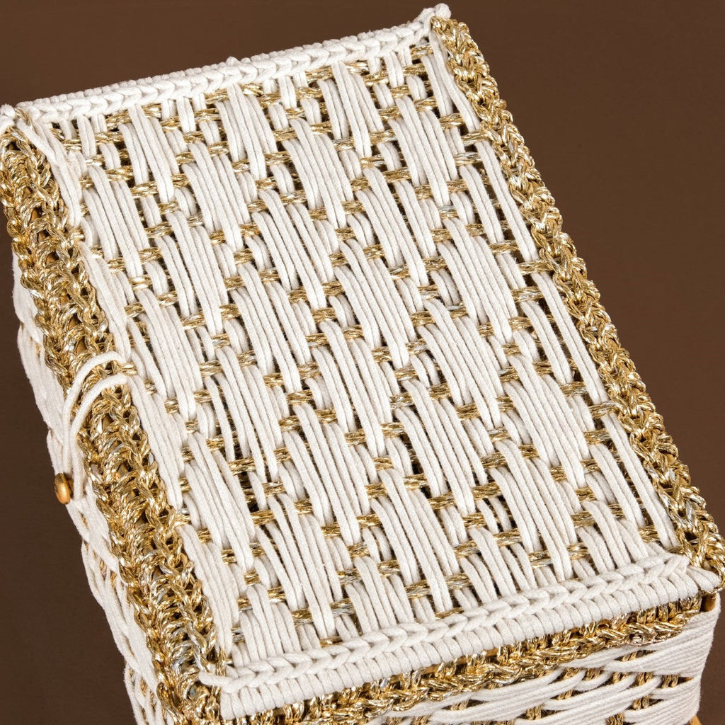 Handwoven Gift Basket White Nestasia