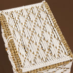 Handwoven Gift Basket White Nestasia