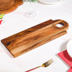 Wreath Ring Acacia Wood Platter 44x15cm Nestasia