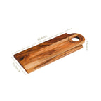 Wreath Ring Acacia Wood Platter 44x15cm Nestasia