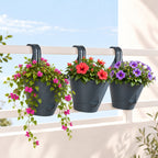 Hanging Alpina Planter Self Watering Grey Set Of 3 Nestasia