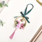DIY Floral Swinging Car Ornament Pink Nestasia