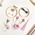 DIY Floral Swinging Car Ornament Pink Nestasia