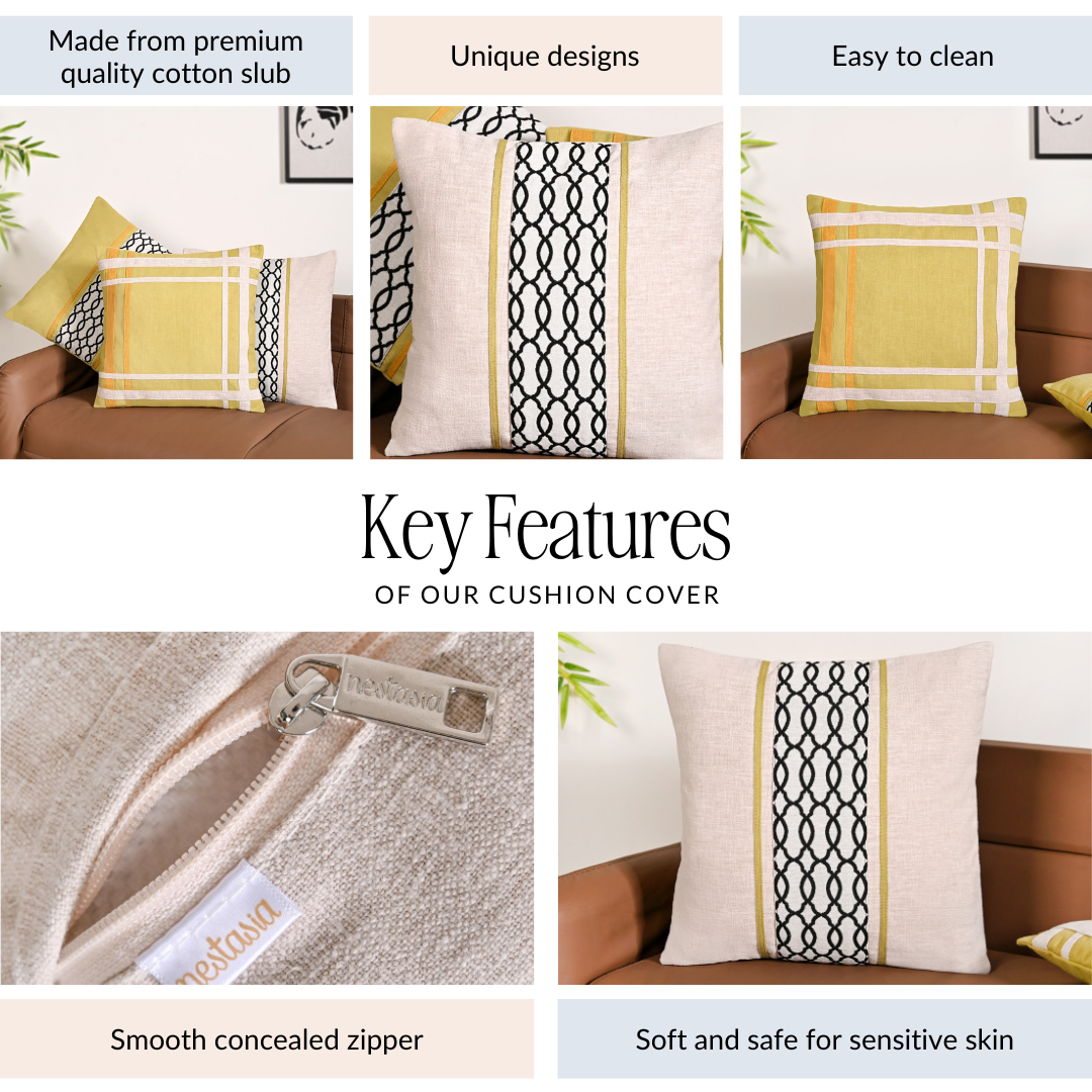 Harmony Hues Cushion Cover Set Of 3 40x40cm Nestasia