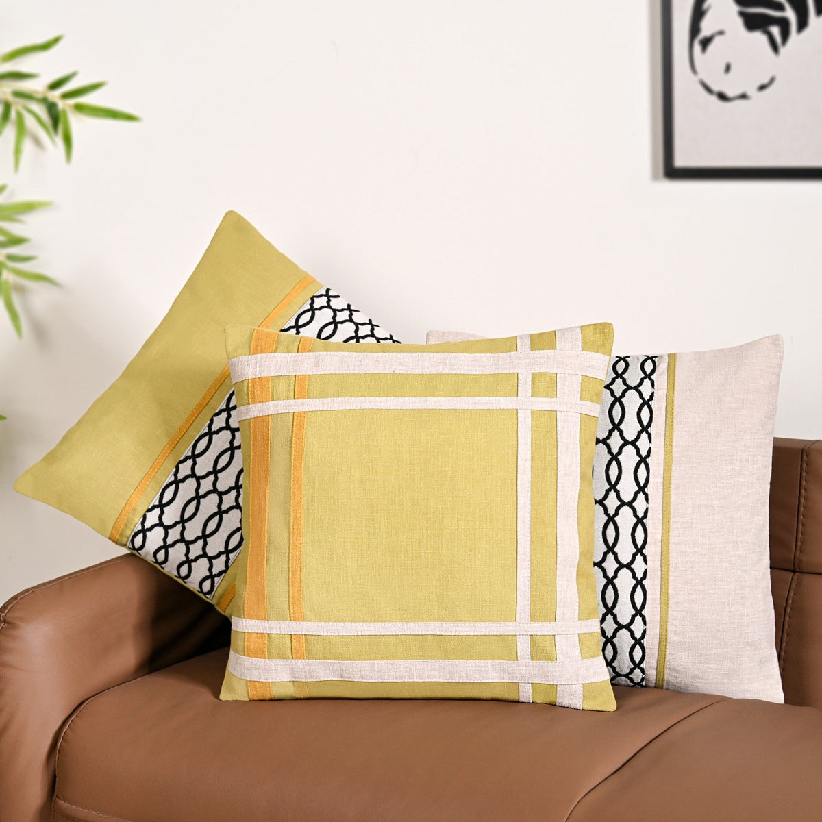 Harmony Hues Cushion Cover Set Of 3 40x40cm Nestasia
